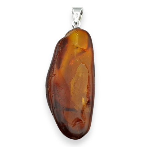 Bursztyn bałtycki zawieszka 43x19 mm nr 28