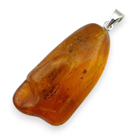 Bursztyn bałtycki zawieszka 43x21 mm nr 57