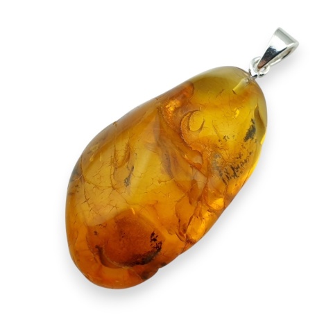 Bursztyn bałtycki zawieszka 43x25 mm nr 68
