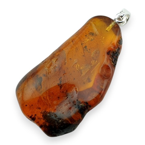 Bursztyn bałtycki zawieszka 44x25 mm nr 24