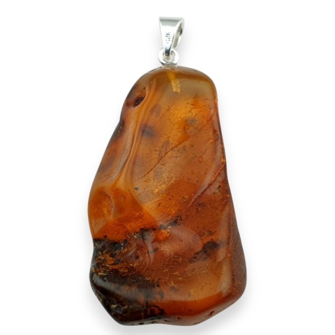 Bursztyn bałtycki zawieszka 44x25 mm nr 24