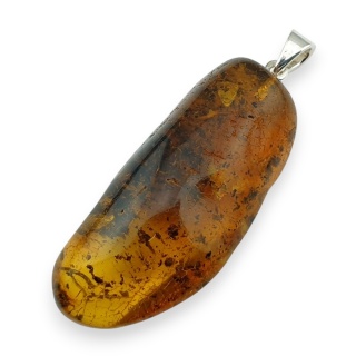 Bursztyn bałtycki zawieszka 46x20 mm nr 48