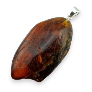 Bursztyn bałtycki zawieszka 47x25 mm nr 45
