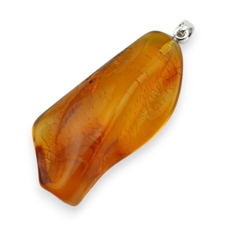 Bursztyn bałtycki zawieszka 49x22 mm nr 33
