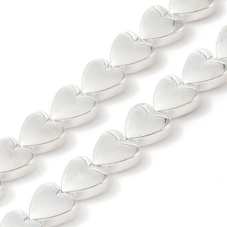 Hematyt platynowy serce 8 mm 4 szt