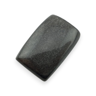 Silver obsidian cabochon 22x14 mm no 114