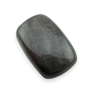 Silver obsidian cabochon 25x17 mm no 82