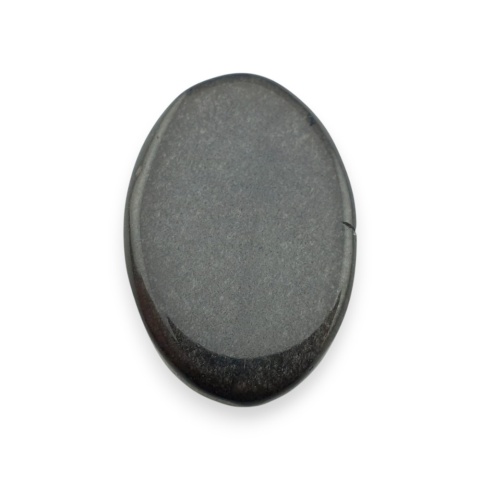 Obsydian srebrny kaboszon 26x17 mm nr 107