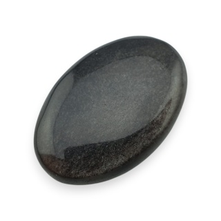Silver obsidian cabochon 26x17 mm no 120