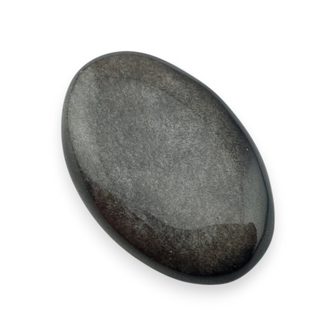 Silver obsidian cabochon 26x17 mm no 120
