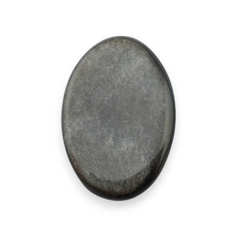 Silver obsidian cabochon 26x17 mm no 120
