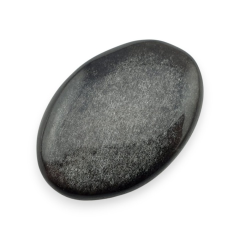 Silver obsidian cabochon 26x18 mm no 116