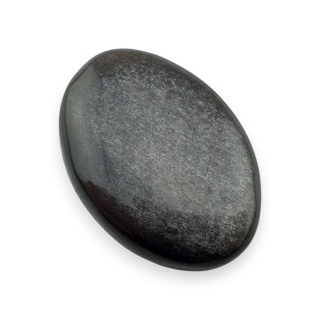 Silver obsidian cabochon 26x18 mm no 116