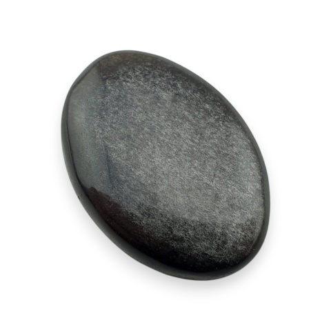 Silver obsidian cabochon 26x18 mm no 116