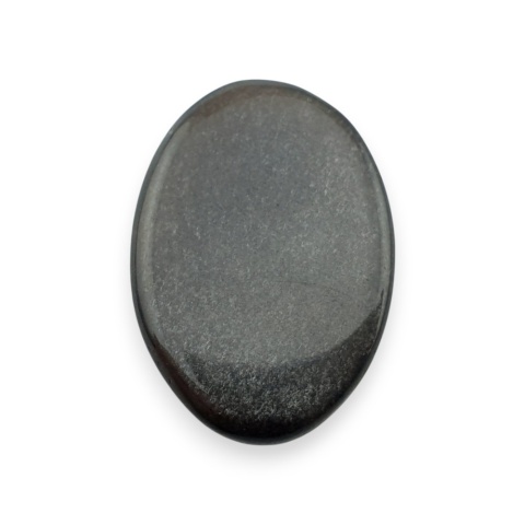 Silver obsidian cabochon 26x18 mm no 116