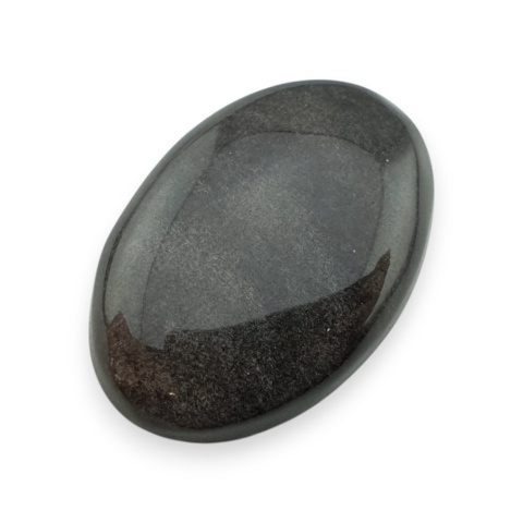 Obsydian srebrny kaboszon 27x18 mm nr 105