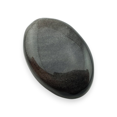 Obsydian srebrny kaboszon 27x18 mm nr 105