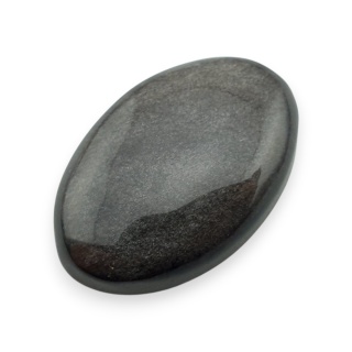 Silver obsidian cabochon 27x18 mm no 110