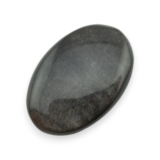 Silver obsidian cabochon 27x18 mm no 119
