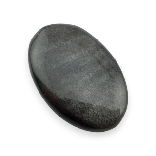 Silver obsidian cabochon 27x18 mm no 119