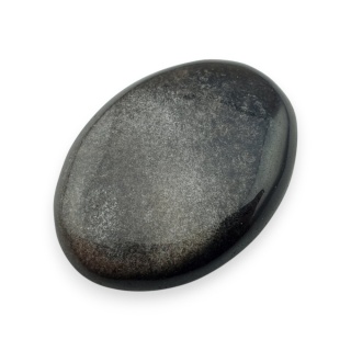 Silver obsidian cabochon 27x20 mm no 97