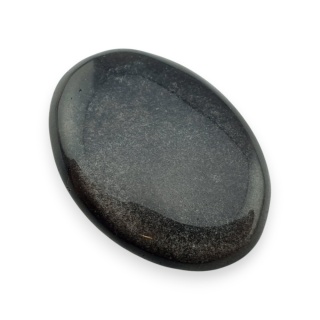 Silver obsidian cabochon 27x20 mm no 97