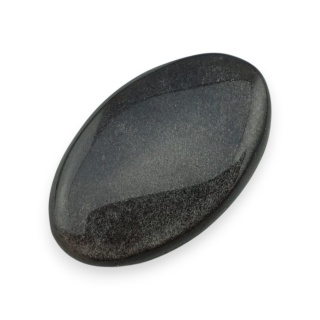 Silver obsidian cabochon 28x17 mm no 121