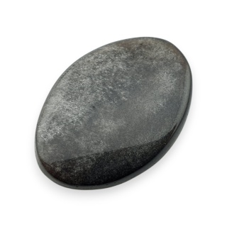 Silver obsidian cabochon 28x19 mm no 98