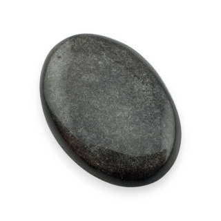 Silver obsidian cabochon 28x20 mm no 115