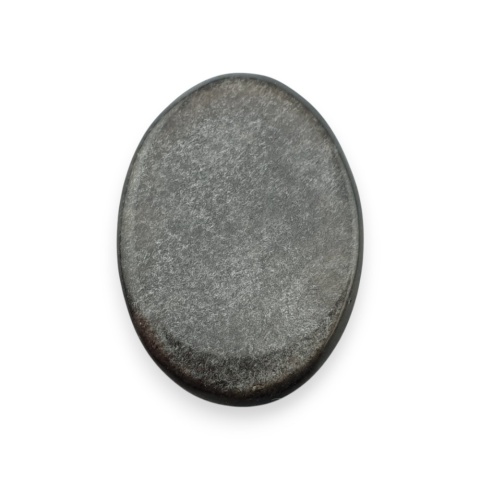 Silver obsidian cabochon 28x20 mm no 115