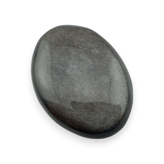 Silver obsidian cabochon 28x20 mm no 118