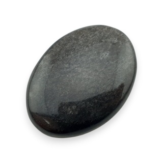 Silver obsidian cabochon 28x20 mm no 83
