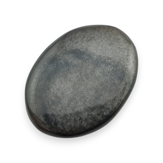 Silver obsidian cabochon 28x21 mm no 113
