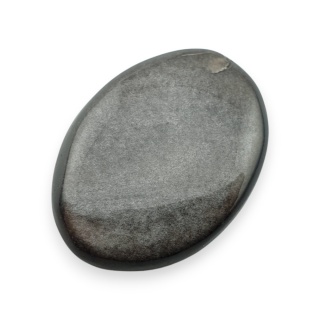 Silver obsidian cabochon 29x21 mm no 106