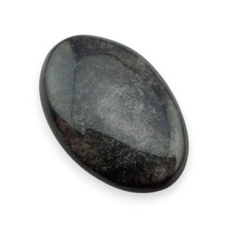 Silver obsidian cabochon 30x20 mm no 112