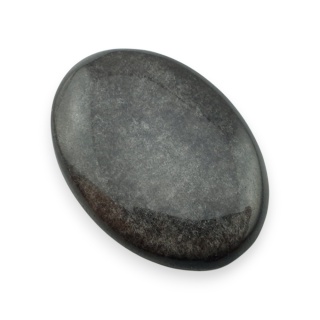 Silver obsidian cabochon 30x21 mm no 93