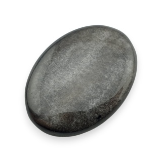Silver obsidian cabochon 30x22 mm no 78