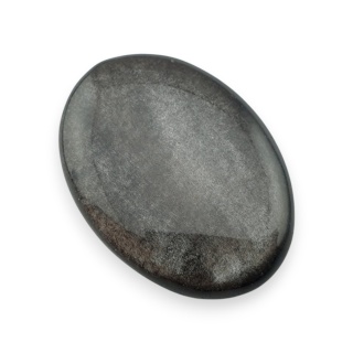 Silver obsidian cabochon 30x22 mm no 78