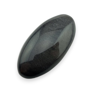 Silver obsidian cabochon 31x16 mm no 100