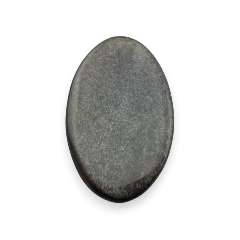 Silver obsidian cabochon 32x19 mm no 104