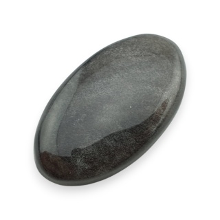 Silver obsidian cabochon 33x19 mm no 91