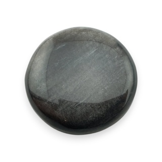 Silver obsidian cabochon fi 24 mm no 89