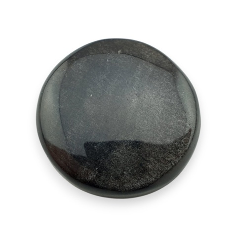 Obsydian srebrny kaboszon fi 25 mm nr 81