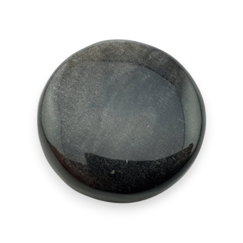 Obsydian srebrny kaboszon fi 25 mm nr 81