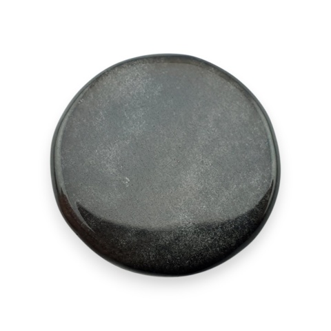 Obsydian srebrny kaboszon fi 25 mm nr 81