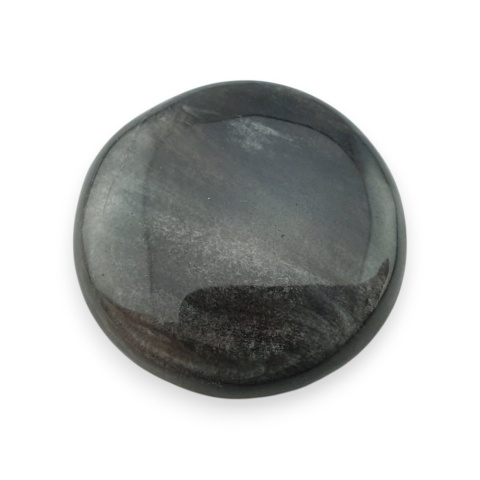 Obsydian srebrny kaboszon fi 26 mm nr 84