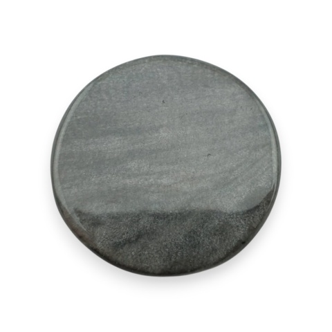 Obsydian srebrny kaboszon fi 26 mm nr 84