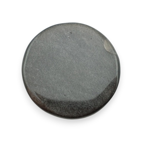 Silver obsidian cabochon fi 26 mm no 88