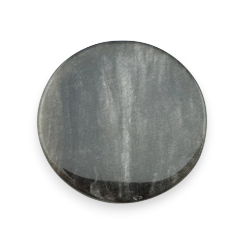 Obsydian srebrny kaboszon fi 28 mm nr 85