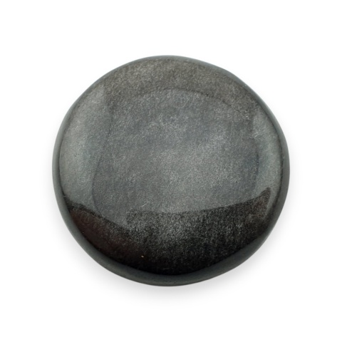 Obsydian srebrny kaboszon fi 7 mm nr 86